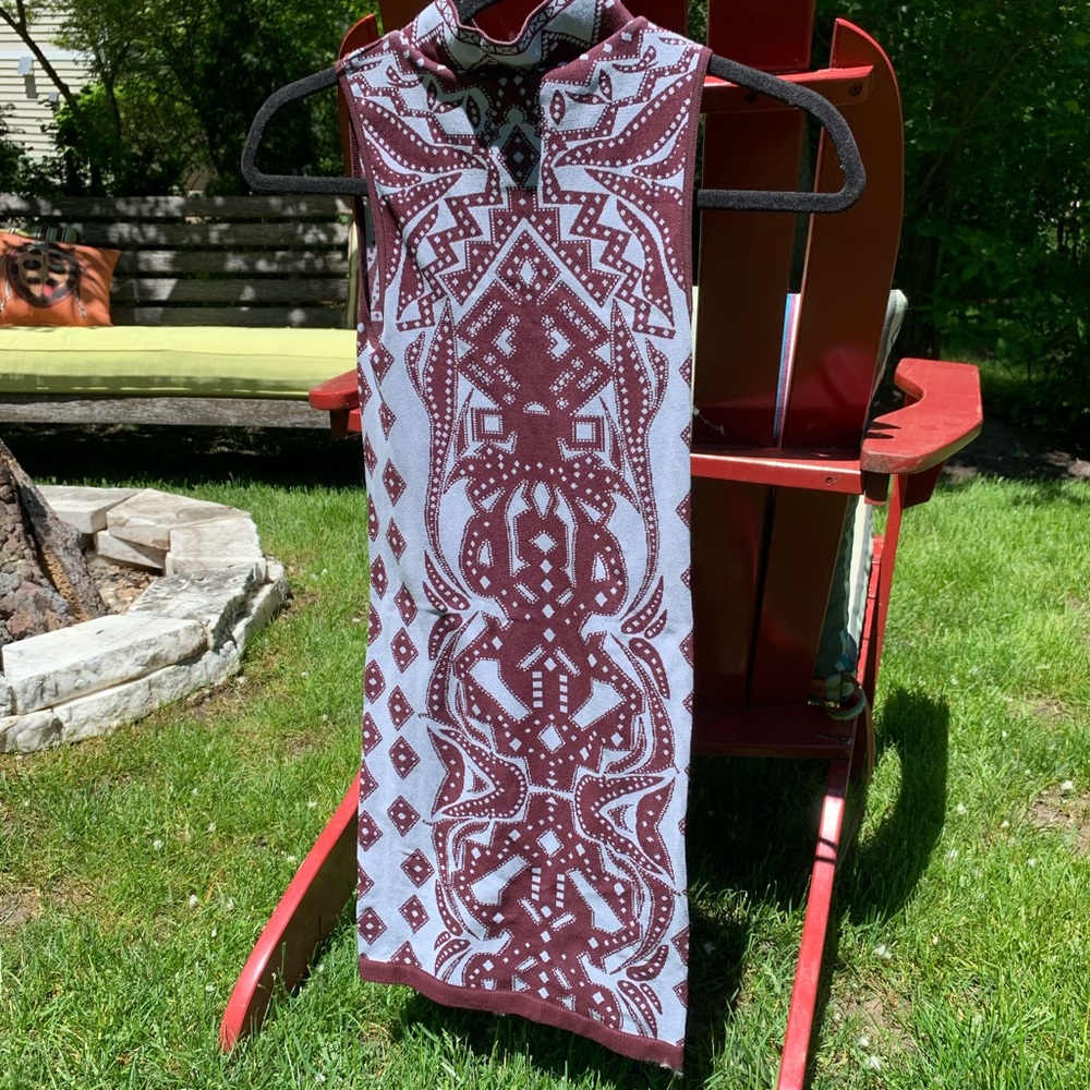 Free People Bodycon Sleeveless Mock Neck Dress